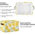 thumbnail image 3 of FREEAMG Summer Lemon Storage Basket, Durable Canvas Organizer With Handles Large Collapsible Storage Bins Boxes for Home Office - 2 Pack, 3 of 7