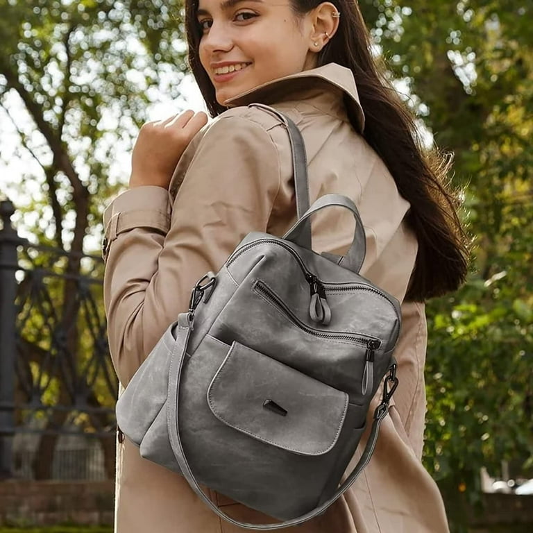 Womens Purses/ Handbag Pocketbook Gray Shoulder Strap Purse Good Condition