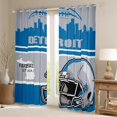 thumbnail image 2 of Erosebridal Soccer Lover Curtains for Living Room, American Football 30%-50% Blackout Curtains Set of 2 (52x84), Eat Sleep 30%-50% Black Out Curtains, Window Drapes Bedroom Decorative, 2 of 6