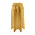 thumbnail image 3 of YUEJUIR Pleated Skirts for Women Boho Skirts for Women Trendy Summer Flowy Floral Midi Skirts with Pockets Lightweight Drawstring High Waisted Skirts Casual Skirts for Women (Yellow,S), 3 of 4