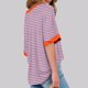 thumbnail image 4 of Fiudx Camisas para Mujer Camiseta de Manga Corta con Cuello Redondo y Estampado Cómoda Informal para Mujer a La Moda, 4 of 5