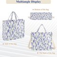 thumbnail image 6 of FORMRS Womens Corduroy Tote Bag Crossbody Shoulder Purse Handbag with Detachable Strap, Watercolor Lavender Pattern, 6 of 7