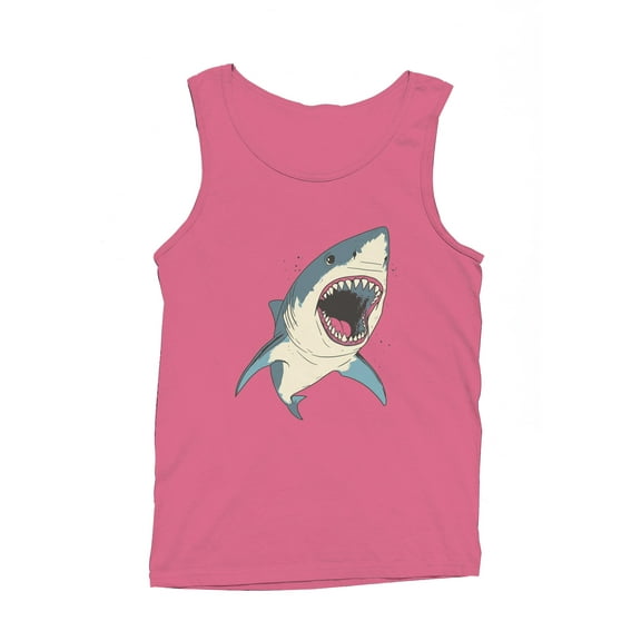 Ferocious Great White Attack Men's Tank Top