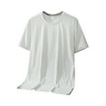 thumbnail image 1 of Camiseta deportiva de manga corta de secado rápido para hombre - Prenda de gimnasio que absorbe la humedad, transpirable y elástica en 4 direcciones, L-XXXXXXL, senderismo/ciclismo, 1 of 8