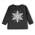 thumbnail image 4 of White Snowflake - Youth Long Sleeve Graphic T-Shirt, 4 of 10