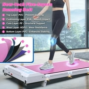 FYC Walking Pad Treadmill with Incline, 4 in 1 Under Desk Walk Treadmill for Home Office, Pink