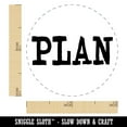 thumbnail image 2 of Plan Fun Text Self-Inking Rubber Stamp Ink Stamper - Dry Pad (No Ink) - Mini 1/2 Inch, 2 of 7