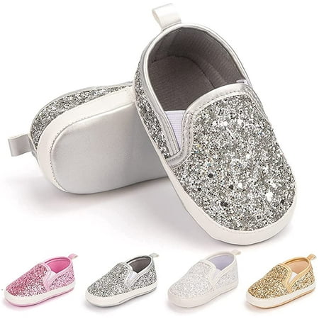 

QWZNDZGR Infant Baby Girls Boys Canvas Shoes Soft Sole Toddler Slip On Newborn Crib Moccasins Casual Sneaker Austin Boy s Flat Lazy Loafers First Walkers Skate Shoe