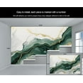 thumbnail image 5 of Modern Emerald Green Rendered Marble Wallpaper, Abstract Gold Foil Art Wall Mural Poster Removable Mural Large 3D Wallpaper Home Decor For Bedroom Living Room 59"W x 39.4"H (Not Peel and Stick), 5 of 6