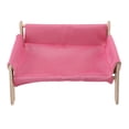 thumbnail image 2 of Wooden Cat Sofa, Elevated Cat Couch Sturdy Scratch Post Cozy Hammock Design, Support Relax Play for Home, 2 of 7