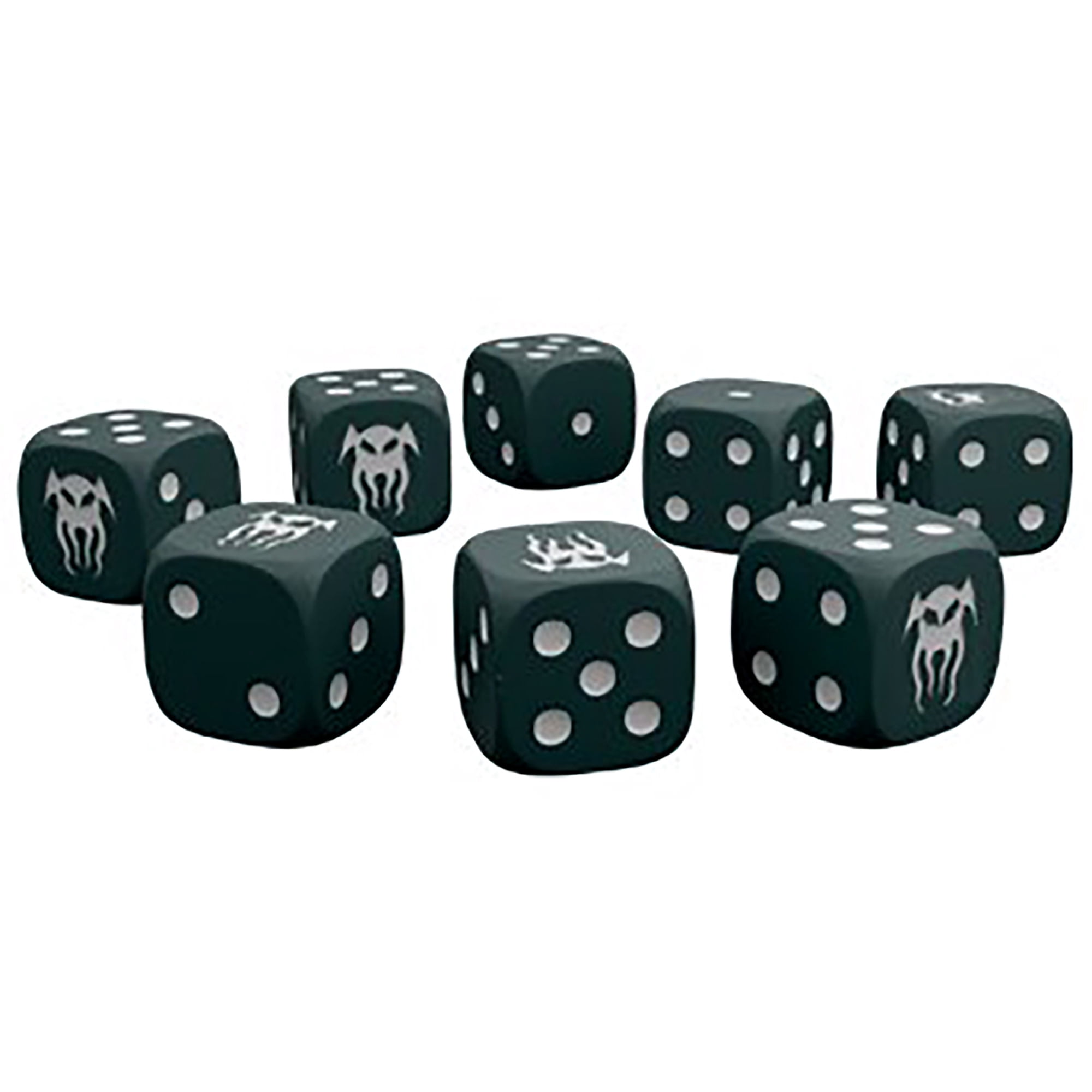 Cohors Cthulhu: Tactics - Dice Pack - 38 Piece d6 RPG Die Set, Multicolor, Magic-Threat-Fear-Combat, Cthulhu Head Symbol, Dice Bag, Game Accessory