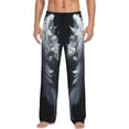 thumbnail image 5 of Mens Pajama Pants, Elegant Feathered Floral Wings Soft Sleep & Lounge Pants for Men, Cuteness Casual PJ Bottoms Pants with Pockets, 5 of 7
