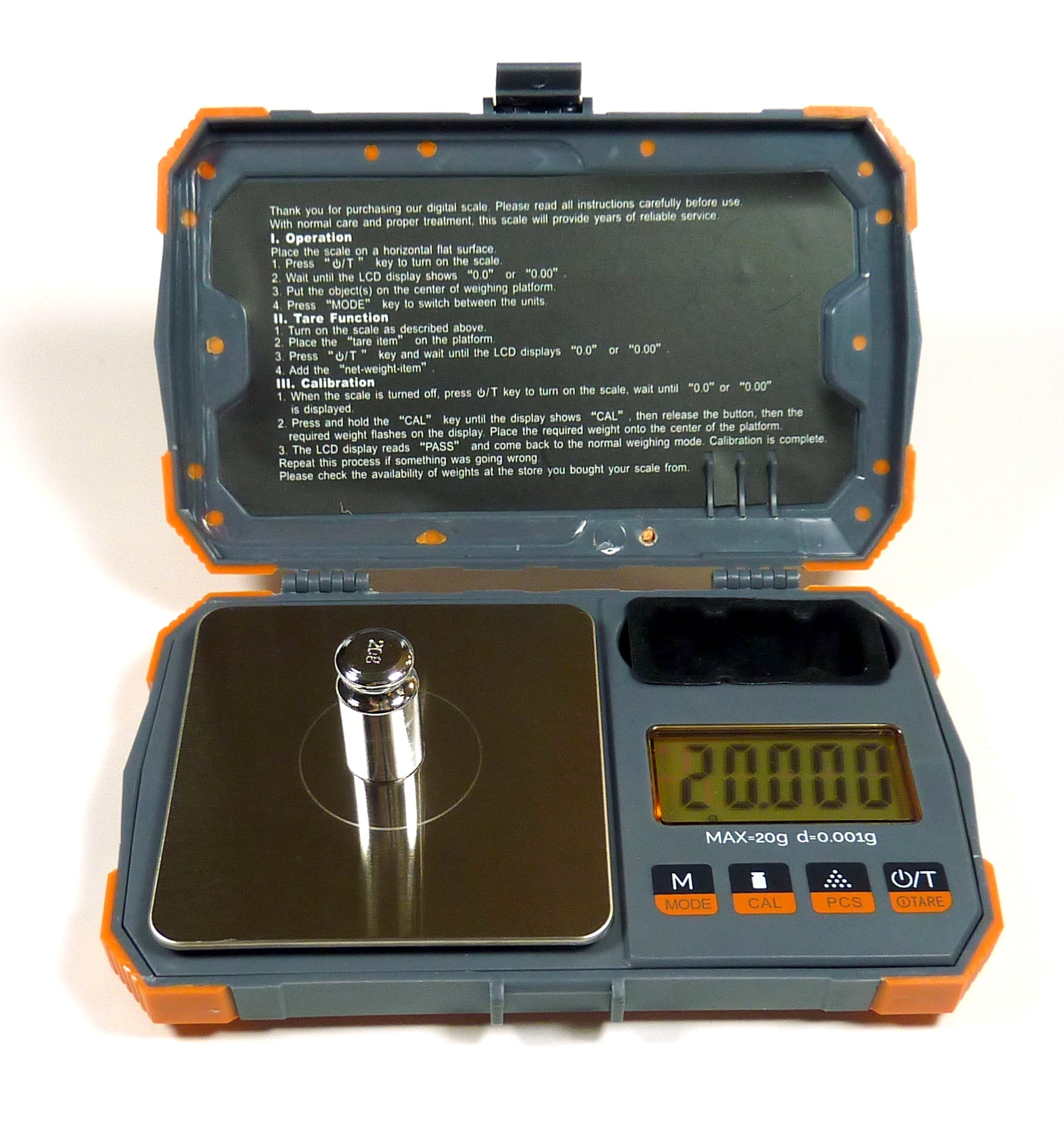50g x 0.001g Portable Mini Digital Scale Jewelry Pocket Balance Weight Gram LCD 