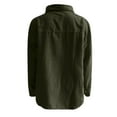 thumbnail image 7 of BOOMILK Shirts for Women Corduroy Button Down Shirt Oversized Blouses Tops Long-Sleeve Casual Warm Jacket With Pockets Green, 7 of 7