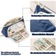 thumbnail image 2 of Estuche para lápices duradero de gran capacidad, estuche para lápices con compartimentos multifuncionales, estuche para bolígrafos para estudiantes, papelería para niñas (azul oscuro), 2 of 5