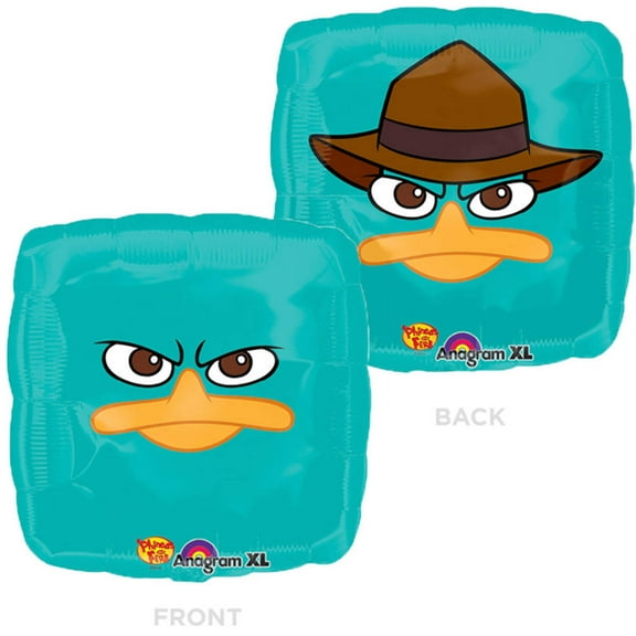 18 inch Phineas And Ferb - Perry Agente Foil Mylar Balloon - Party Supplies Decorations