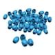 thumbnail image 1 of 100 cuentas de madera ovaladas, espaciadoras sueltas, barriles con agujero grande para rastas, collares, pulseras y proyectos de manualidades para el Azul, 1 of 8