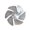 portable fan, variant on Small Power Fan Blade - Replacement Blade For Low - Power Fans, With Clear Center Hub And Multiple Blades - For Home, Office, Personal Cooling, Portable Fan Accessories