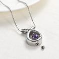 thumbnail image 5 of Twisted Teardrop with Crystal Pendent for Ashes and Chain Cremation Jewelry for Ashes Holder Necklace for Ashes of Loved One Memorial Jewelry for Woman, 5 of 6