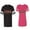 Men Black / Women Pink, variant on Red Green King Queen Matching Couple Cotton Jerseys (Men Black / Women Black) (Men S / Women S)