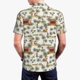 thumbnail image 3 of Balery Hawaiian Style Printed Men’s Short Sleeve Polo Shirt, Midweight Men's Shirt,Golf Polo shirts -Medium, 3 of 8