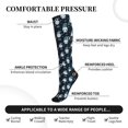thumbnail image 5 of Compression Socks for Women and Men - Christmas Gnome blue Compression Socks Circulation for Workout, 5 of 8