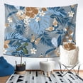 thumbnail image 4 of YFYANG Vintage Blue Tropical Flower Tapestry, Bedroom Dormitory Living Room Decoration Tapestrys Wall Hanging , 80 x 60 in, 4 of 8