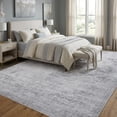 thumbnail image 4 of ARICOEASY 8x10 Area Rugs Large Area Rug for Bedroom Dining Room Kitchen Foldable Nonslip Rug, Grey, 4 of 8