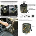 thumbnail image 4 of Renewold Deer Camo Hunting Forest 12 PCS Front Car Seat Cover Full Set, with Steering Wheel Cover Seat Belt Pad Armrest Box Mat Trash Bin Rear View Mirror Cover Cup Holders Keychain Air Vent Pouch, 4 of 7