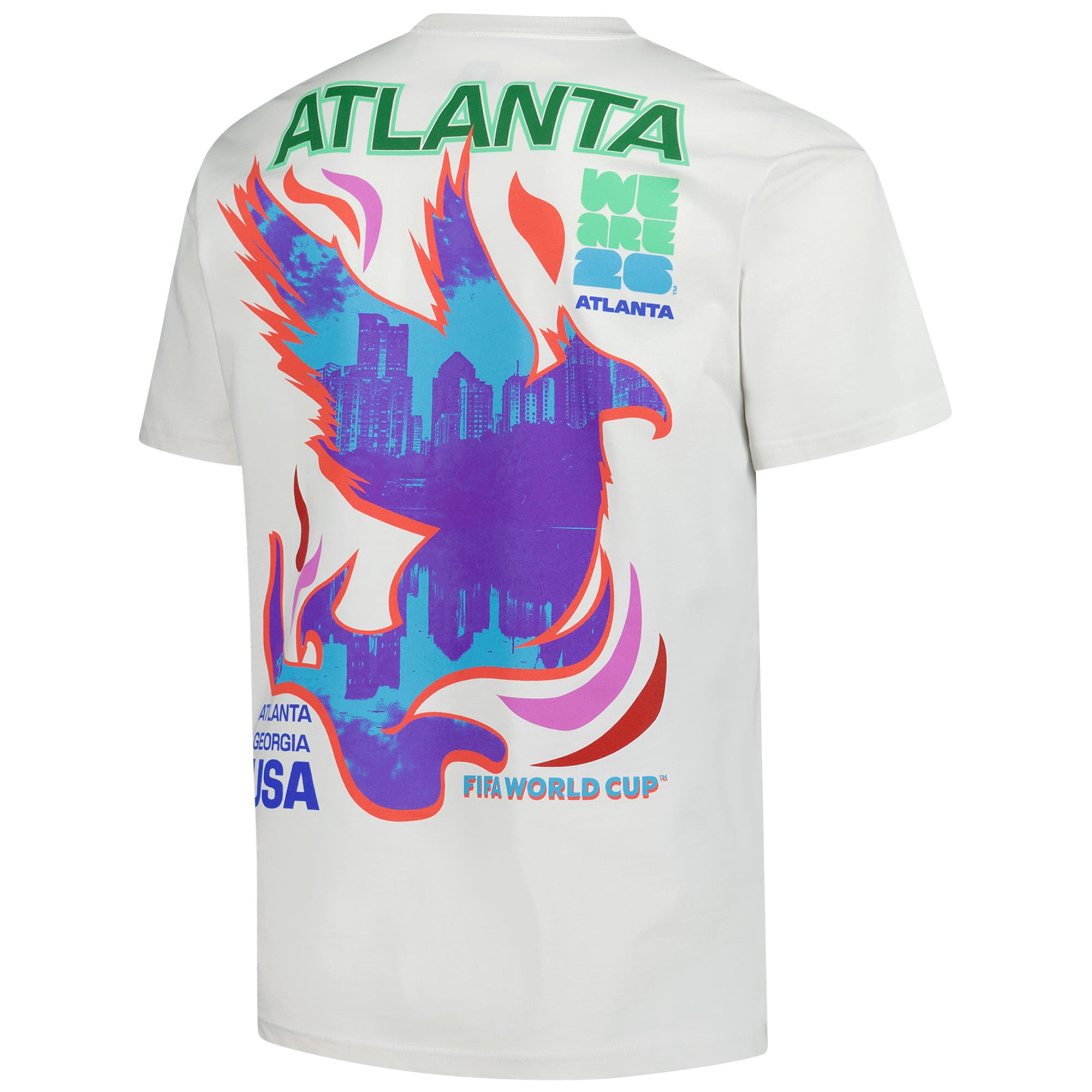 Men's Outerstuff  Cream 2026 FIFA World Cup Atlanta Host City Local Oversized T-Shirt