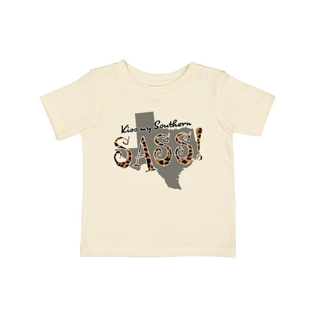 

Inktastic Texas Kiss My Southern Sass! in Leopard Print Gift Baby Girl T-Shirt