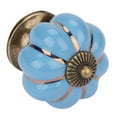 thumbnail image 2 of Perillas de calabaza de cerámica de estilo europeo para muebles de cajones de gabinete Sailing Azul, 2 of 9
