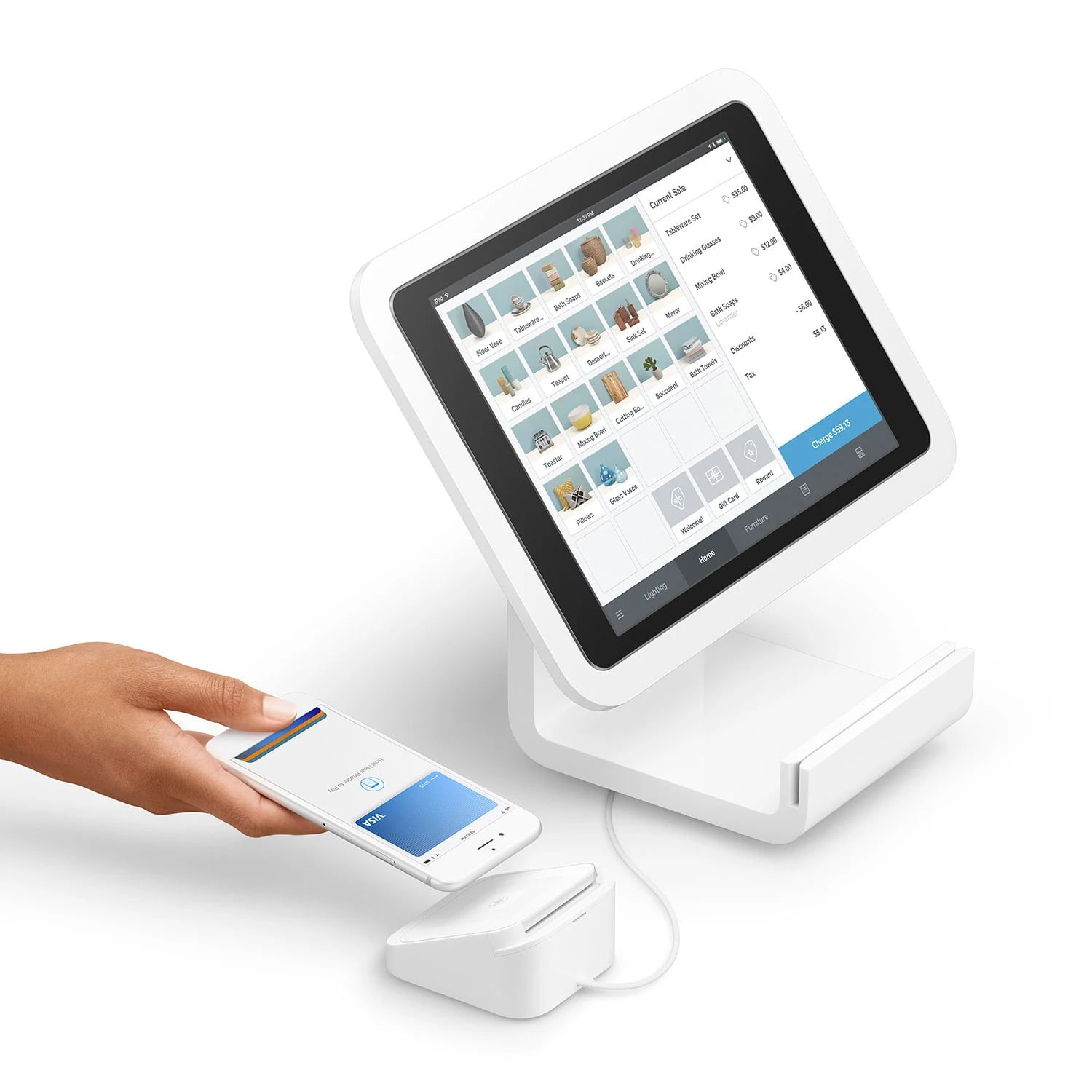 Square Stand for iPad with Contactless and Chip Reader - Walmart