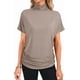 thumbnail image 2 of LYANER - Blusa de verano de manga corta con volantes y cuello alto para mujer, 2 of 3
