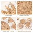 thumbnail image 4 of 4Pcs Woven Wall Baskets Decor Handmade Decorative Set with Hooks Lightweight Easy to Install for Living Room Bedroom, 4 of 11