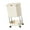 Creamy Two floors, variant on SDFGTstore Plastic Kitchen Trash Can Trash Bin Storage Shelf with Wheel For Small Kitchens