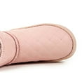 thumbnail image 4 of Quealent Girls Boys Boots Kids Snow Winter Boots Outdoor Ankle Warm Slip On Faux Furry Lined Lightweight Shoes(Toddler/Little Kids/Big Kids) Pink for Size 10, 4 of 9