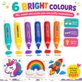 thumbnail image 5 of Popcorn Pen, 3D Magic Popcorn Pens, DIY Puffy Painting Pens for Cards, Crafts, Graffiti Stationery (1Box-6pcs), 5 of 9