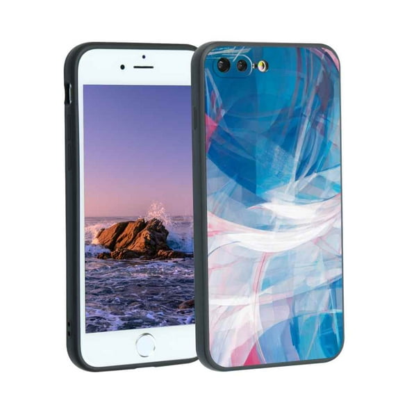 Compatible with iPhone 7 Plus Phone Case, Abstraction 20 Case Men Women, Flexible Silicone Shockproof Case for iPhone 7 Plus