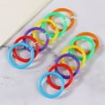thumbnail image 4 of 100Pcs Plastic Binder Rings, TRIANU Multicolor Loose Leaf Book Rings Keychain Rings Bulk Ring Clips for Index Cards Notebook Scrapbooking Crafts DIY (0.78" Diameter), 4 of 9