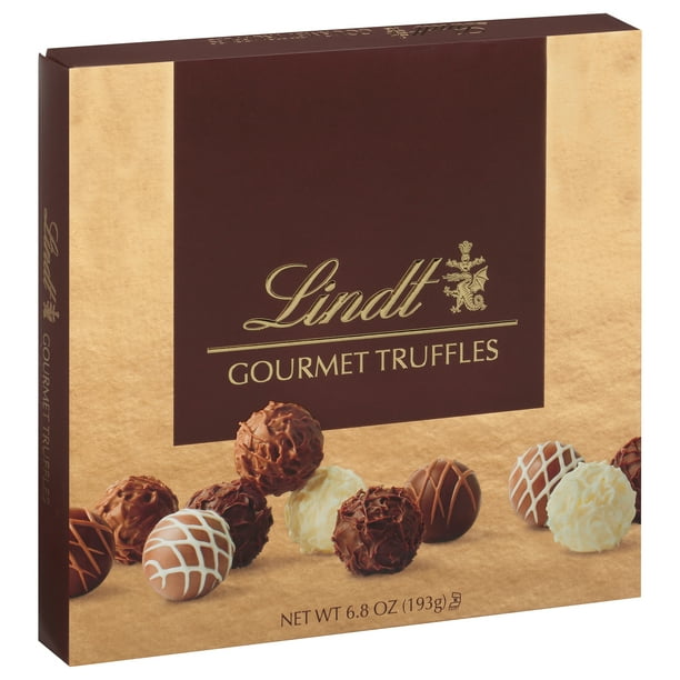 Lindt Gourmet Chocolate Truffles Gift Box, 6.8 Oz