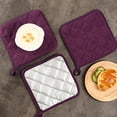 thumbnail image 3 of Dream Lifestyle More Thicken Pure Cotton Pot Holders Cotton Made Machine Washable Heat Resistant Terry Pot Holder Everyday Kitchen Hot Pads for Cooking and Baking, 3 of 7