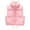 Pink M, variant on Winter Women Vest Coat Thickened Padded Zipper Closure Stand-up Collar Sleeveless Solid Color Windproof Heat Retention Outdoor Down Coat