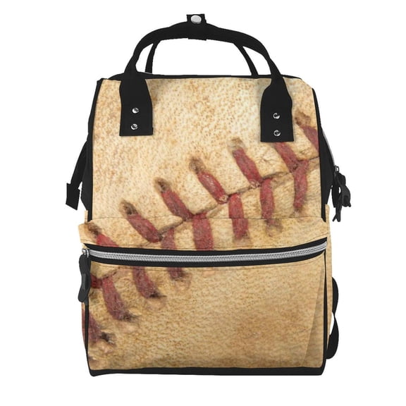 Defioc Vintage Baseball for Baby Diaper Bag Backpack - Baby Bag for Boys & Girls - Diaper Backpack - Large Travel Diaper Bags- Baby Registry Search & Shower Gifts