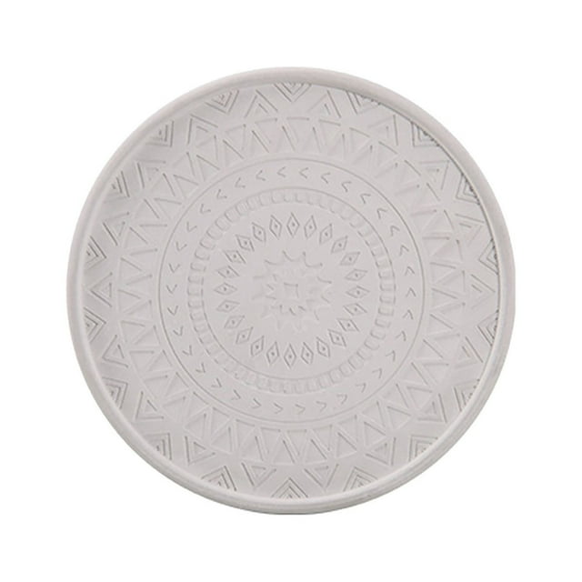 Rubber Drink Set Silicone Rainbow For Kids Coffee Table Desk Oval Shape Deep Tray Pot Holder Trivet