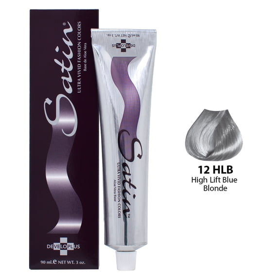 Satin Hair Color - ultra vivid fashion colors (12HLB - High Lift Blue)