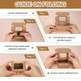 thumbnail image 5 of 60Pcs Kraft Soap Boxes, 3 x 3 x 1.2Inch Mini Kraft Treat Boxes with Clear Windowfor Party Treats Packaging (Brown), 5 of 7
