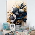 thumbnail image 2 of Designart Deep Blue Calla Lily Bouquet V Canvas Wall Art, 2 of 5