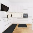 thumbnail image 4 of Alfombra de cocina de PVC, gruesa, antifatiga, acolchada y antideslizante Negro 2 Piezas, 4 of 9