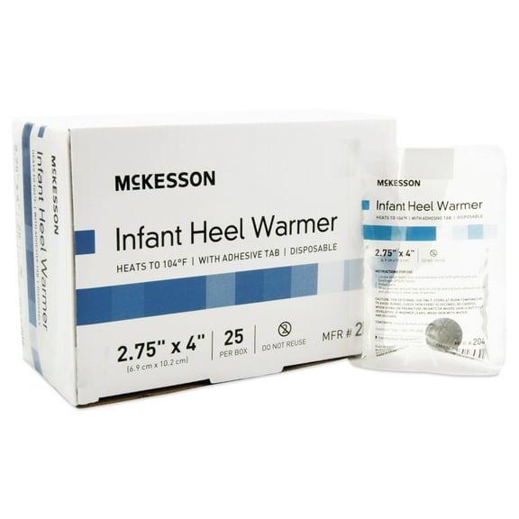 McKesson Infant Heel Warmer for Blood Sampling - Heat Pack, 2-3/4 in. x 4 in., 25 Count, 1 Pack